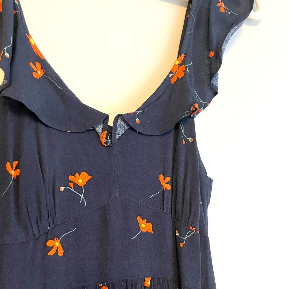 Isalis Midi Floral Dress with Ruffle sleeves